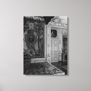 Vintage Versailles Palace Louis XV Bed chamber Canvas Print