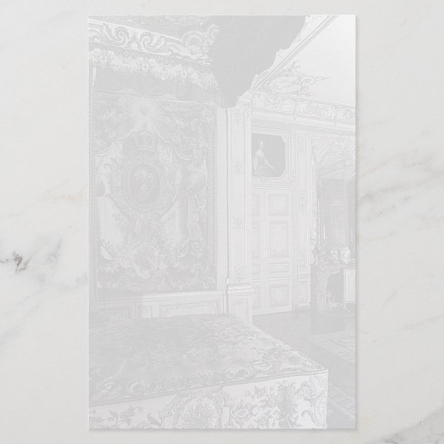Vintage Versailles Palace Louis XV Bed chamber Stationery (Front)