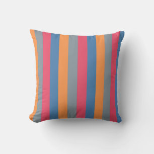 Vintage Vertical striped abstract Cushion