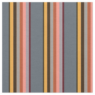 Vintage Vertical Stripes Elegant Unisex Warm Grey Fabric