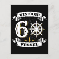 Vintage Vessel 60th Birthday Sailing Nautical