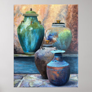 Vintage Vessels Acrylic Art Poster
