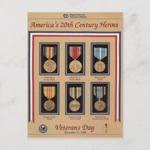 Vintage Veterans day, 1998 - Postcard