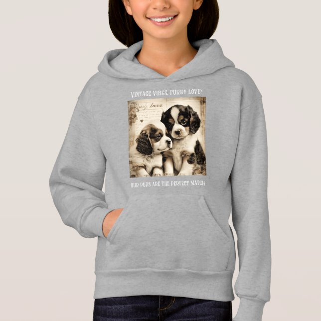 Vintage vibes, furry love: Puppy Love (Front)