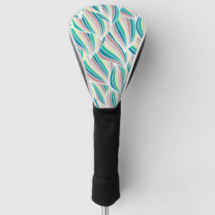 Vintage Vibes Pretty Abstract Art Retro Golf Head Cover