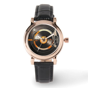 Vintage Vibes: Retro Vinyl Record Watch