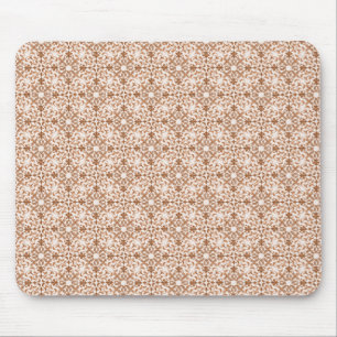 Vintage Vibrance Damask Mousepad, Latte Mouse Pad