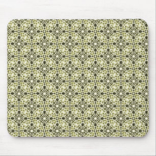 Vintage Vibrance Damask Mousepad, Olivine Mouse Pad