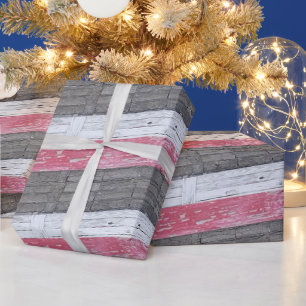 Vintage Vibrant Stripes Pattern Print Design Wrapping Paper