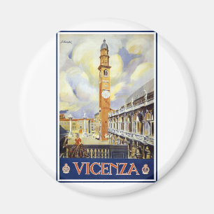 Vintage Vicenza Italy Magnet
