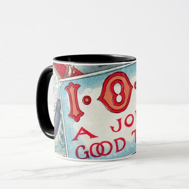 Vintage Vices Party, Gambling Drinking Smoking Mug (Front Left)