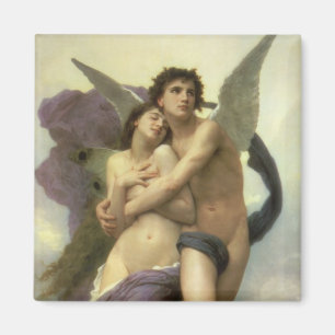 Vintage Victorian Angel, Ravishment by Bouguereau Magnet