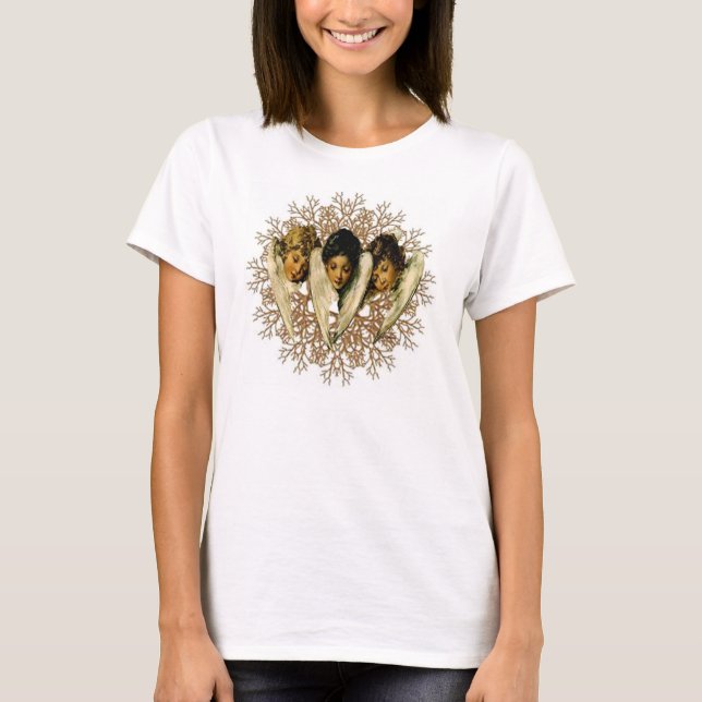 Vintage Victorian Angels T-Shirt (Front)
