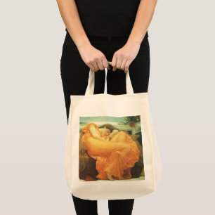 Vintage Victorian Art, Flaming June by Leighton Tote Bag