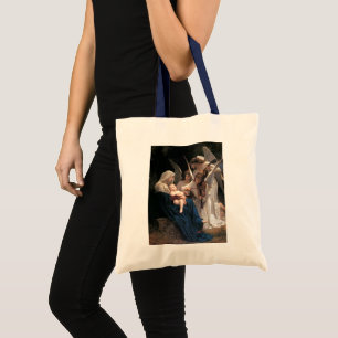Vintage Victorian Art, Song of Angels, Bouguereau Tote Bag