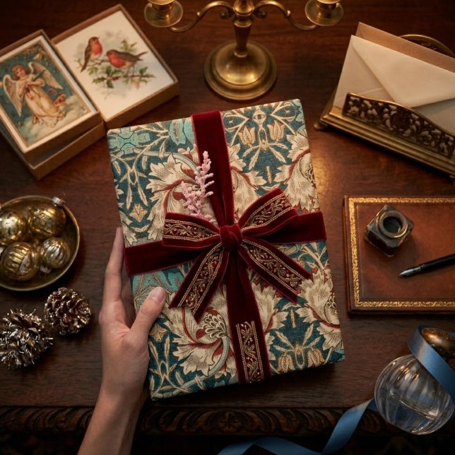 Vintage Victorian Botanical Gift Wrap (Creator Uploaded)