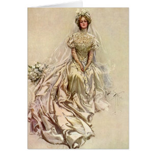Vintage Victorian Bride, Antique Bridal Portrait
