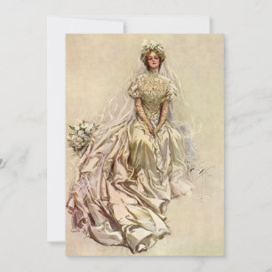 Vintage Victorian Bride, Antique Bridal Portrait