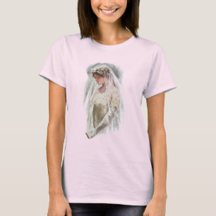 Vintage Victorian Bride with Bible Harrison Fisher T-Shirt
