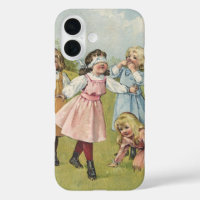 Vintage Victorian Children Play Blind Man's Bluff