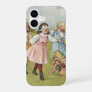Vintage Victorian Children Play Blind Man's Bluff iPhone 16 Case