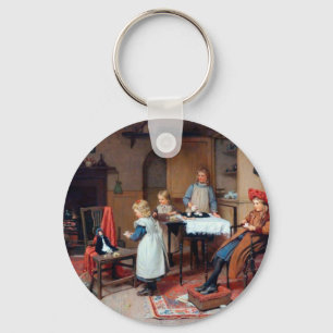 Vintage Victorian Children’s Tea Party Cosy Key Ring