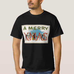 Vintage Victorian Christmas, A Merry Xmas Party T-Shirt
