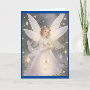 Vintage Victorian Christmas Angel Holiday Card