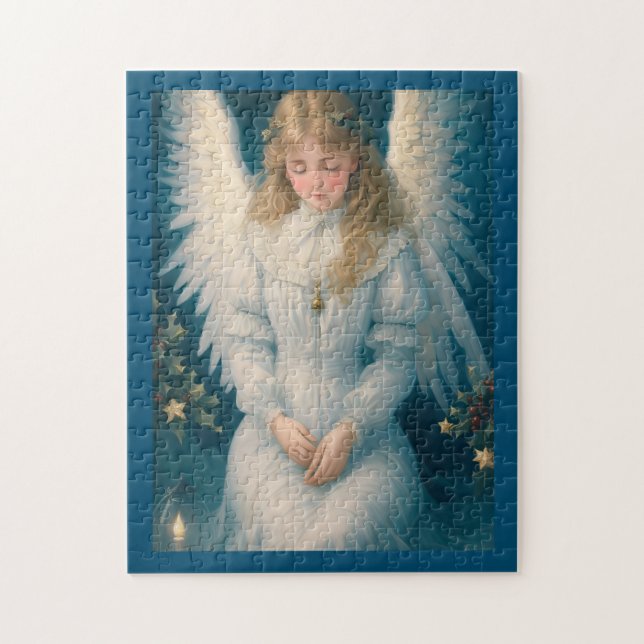 Vintage Victorian Christmas Angel Jigsaw Puzzle (Vertical)