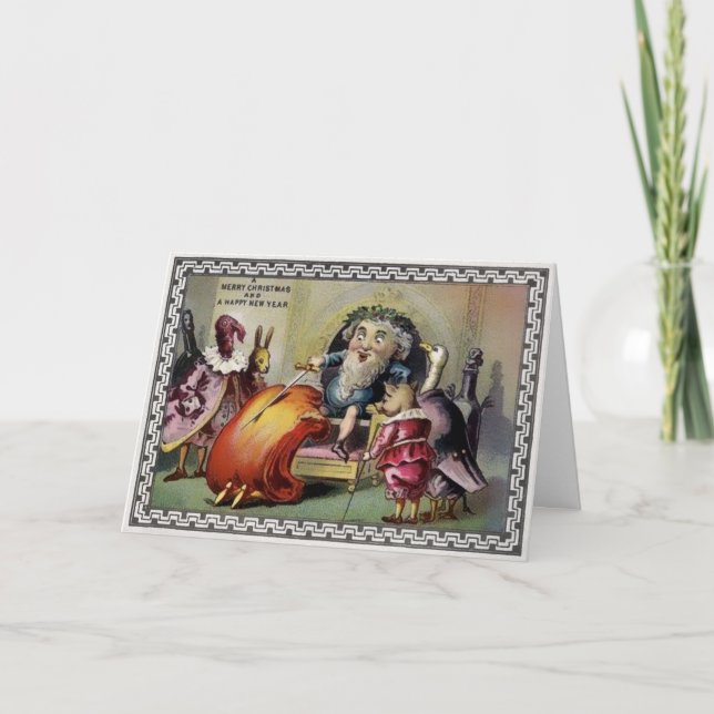 Vintage Victorian Christmas Card (Front)