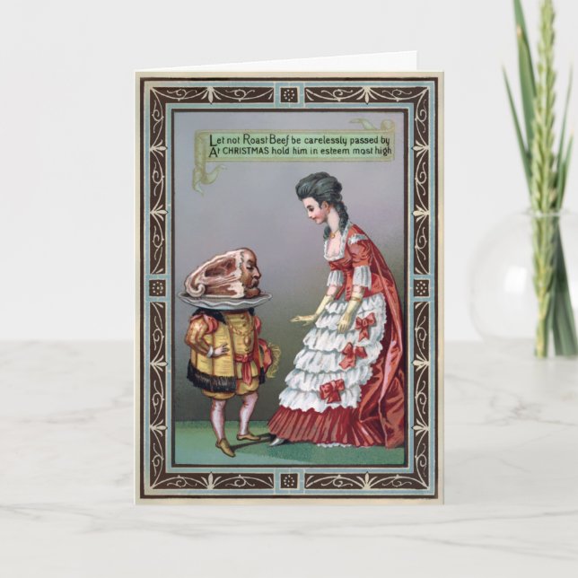 Vintage Victorian Christmas Card (Front)