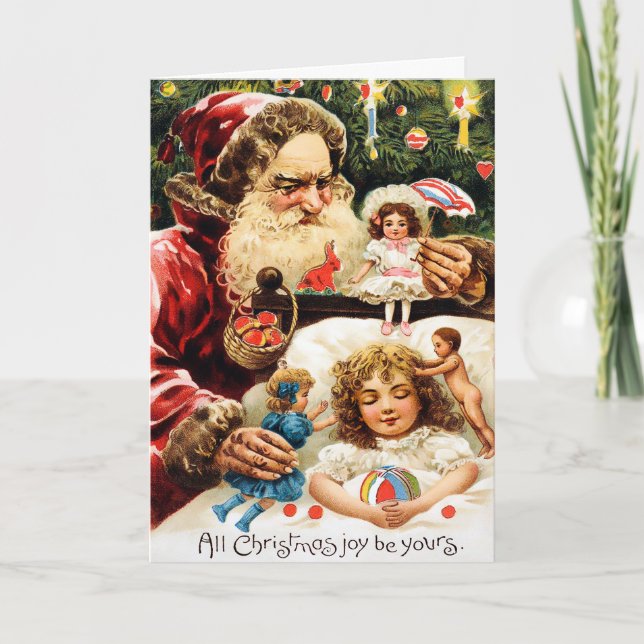 Vintage Victorian Christmas Card (Front)
