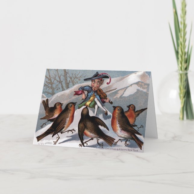 Vintage Victorian Christmas Card (Front)