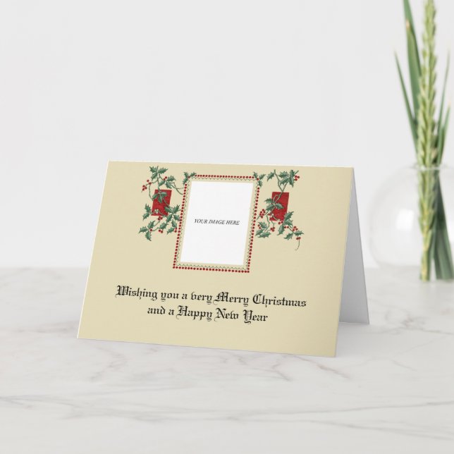 Vintage Victorian Christmas Custom Frame Template (Front)