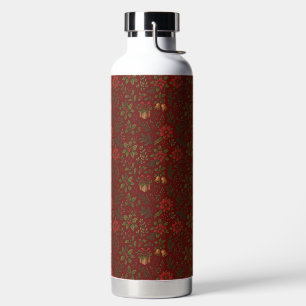 Vintage, Victorian Christmas patterned Water Bottle