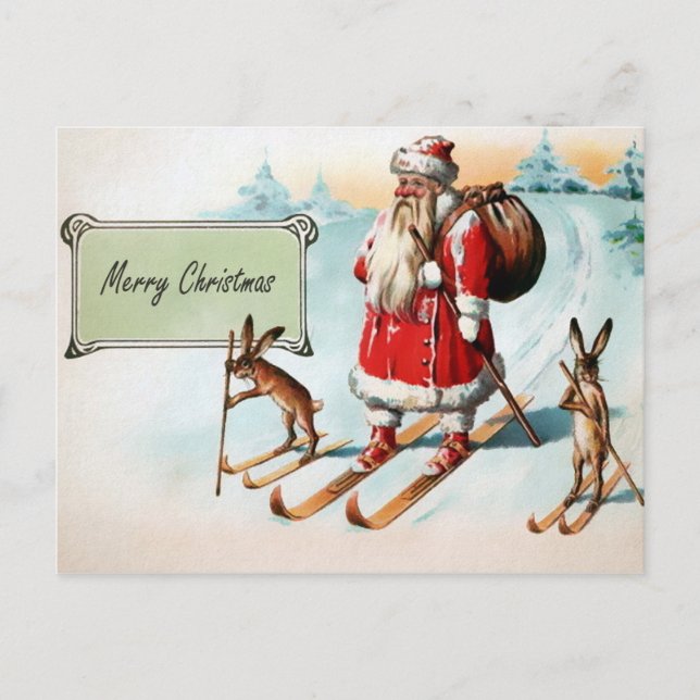 Vintage Victorian Christmas Postcard (Front)