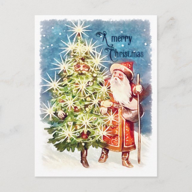 Vintage Victorian Christmas Postcard (Front)