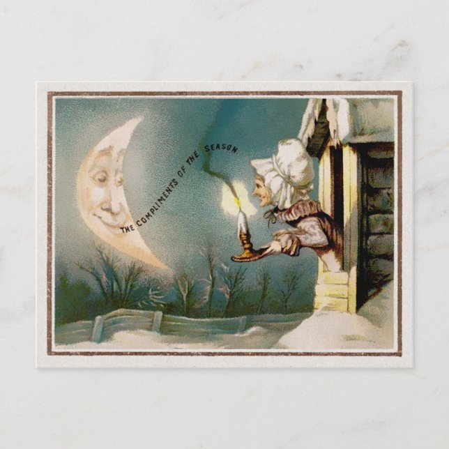 Vintage Victorian Christmas Postcard (Front)