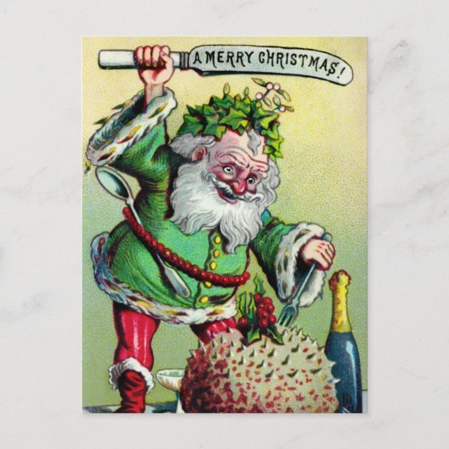 Vintage Victorian Christmas Postcard (Front)