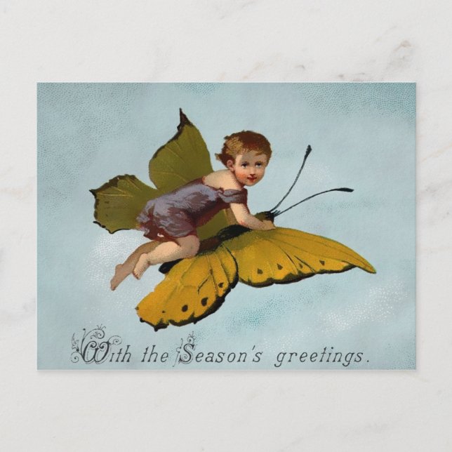 Vintage Victorian Christmas Postcard (Front)