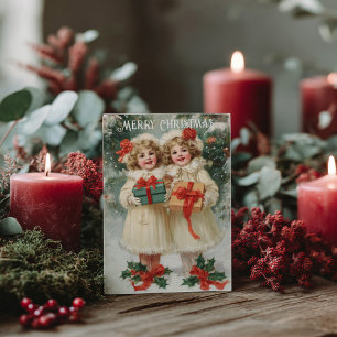 Vintage Victorian Christmas Postcard