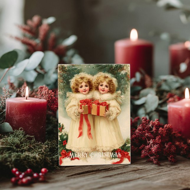 Vintage Victorian Christmas Postcard (Creator Uploaded)