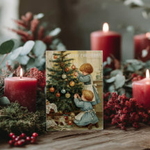 Vintage Victorian Christmas Postcard