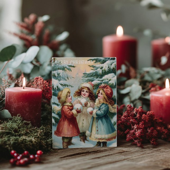 Vintage Victorian Christmas Postcard (Creator Uploaded)
