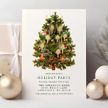 Vintage Victorian Christmas Tree Holiday Party Invitation<br><div class="desc">Invite your guests to a festive holiday celebration with this elegant vintage Victorian Christmas tree party invitation. Featuring a beautifully decorated Christmas tree adorned with traditional ornaments and candles, this classic design exudes charm and sophistication. Perfect for a holiday gathering, the invitation allows you to customise with your event details,...</div>