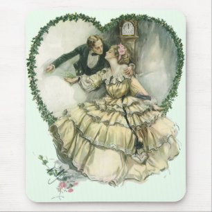 Vintage Victorian Christmas Wedding Mouse Pad
