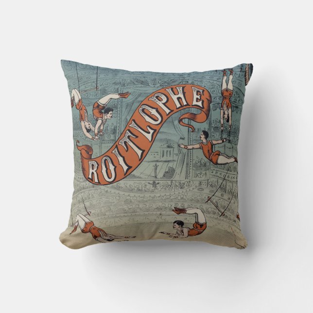 Vintage Victorian Circus  Cushion (Front)