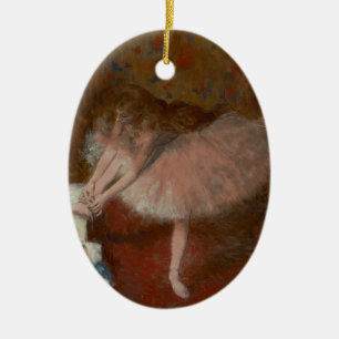 Vintage Victorian Coquette Forain Ballerina Ceramic Tree Decoration