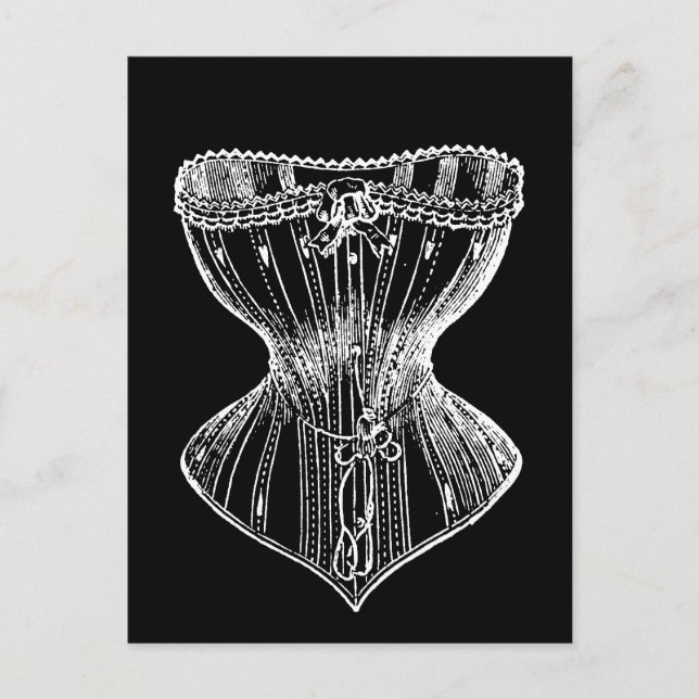 Vintage Victorian Corset Postcard (Front)