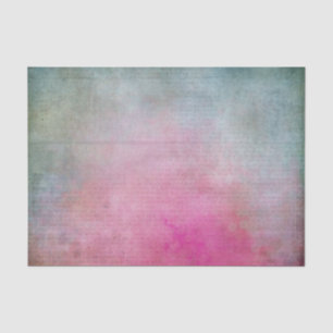 Vintage Victorian Distressed Abstract Pink Blue Tissue Paper